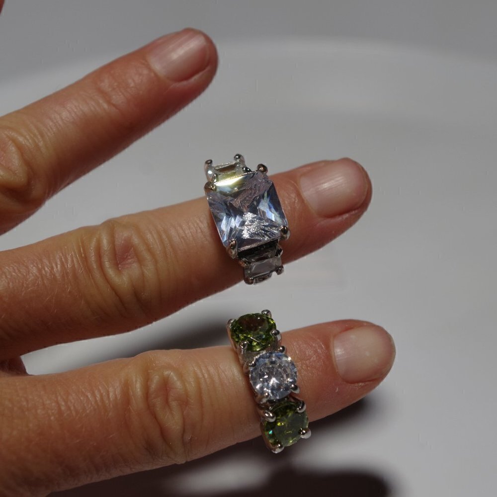 Costume ring set/lot. Size 6.